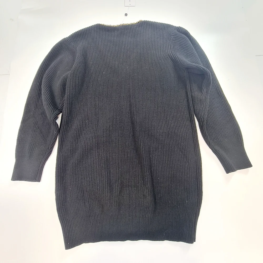 Lovers + Friends Black Cardigan with Gold Details - Picture 10 of 10